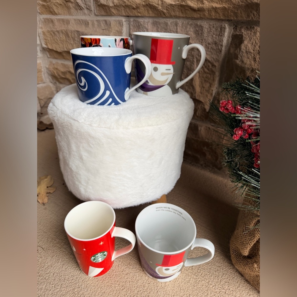 STARBUCKS Official Holiday & Special Edition Coffee Tea Mugs LOT BUNDLE X 5